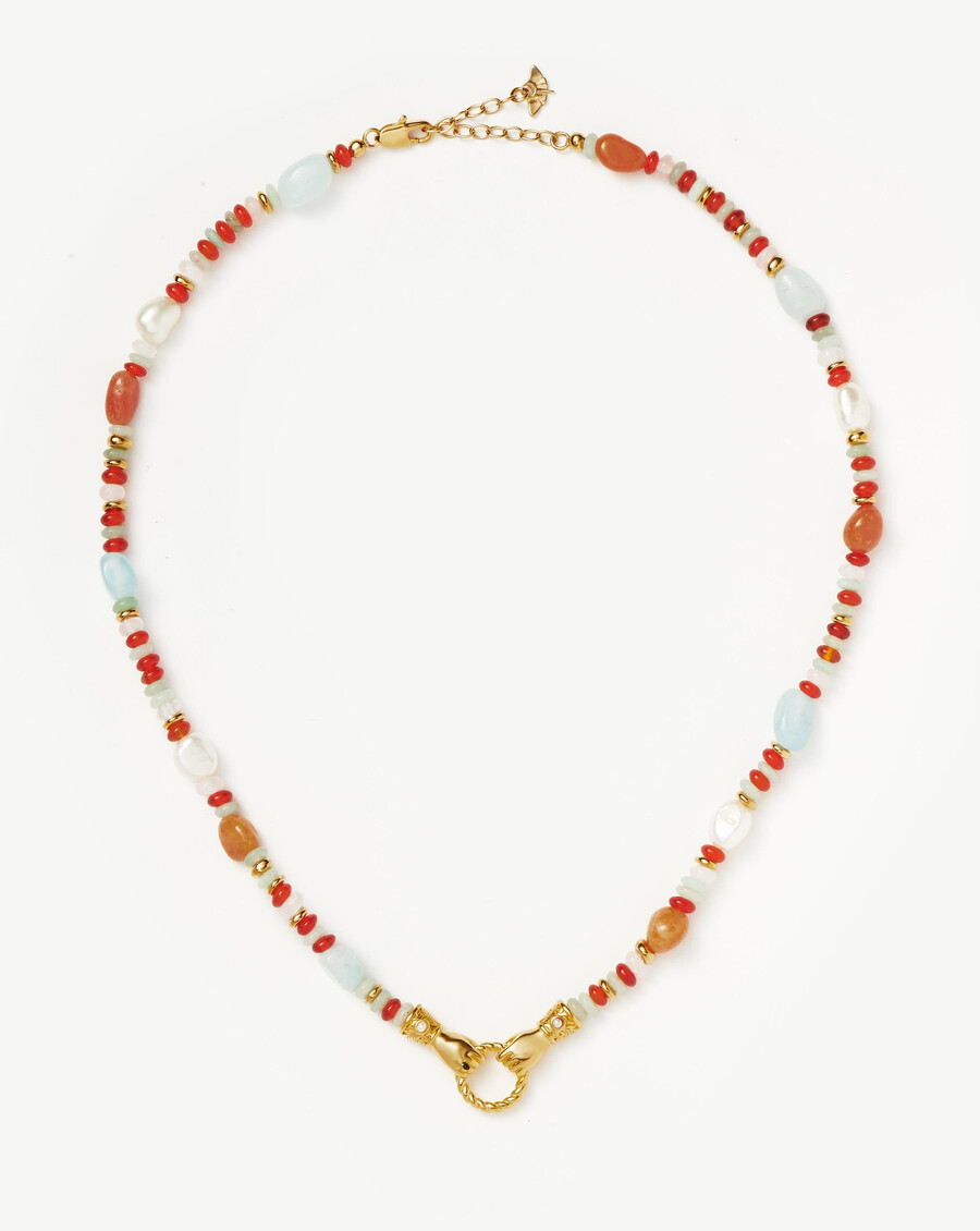 collar de oro con piedras preciosas y cuentas harris reed en buenas manos