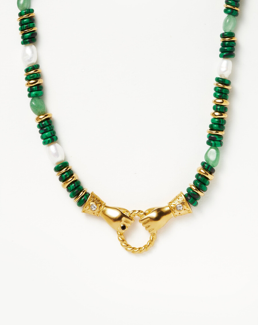 collar de piedras preciosas con cuentas gruesas en buenas manos de harris reed