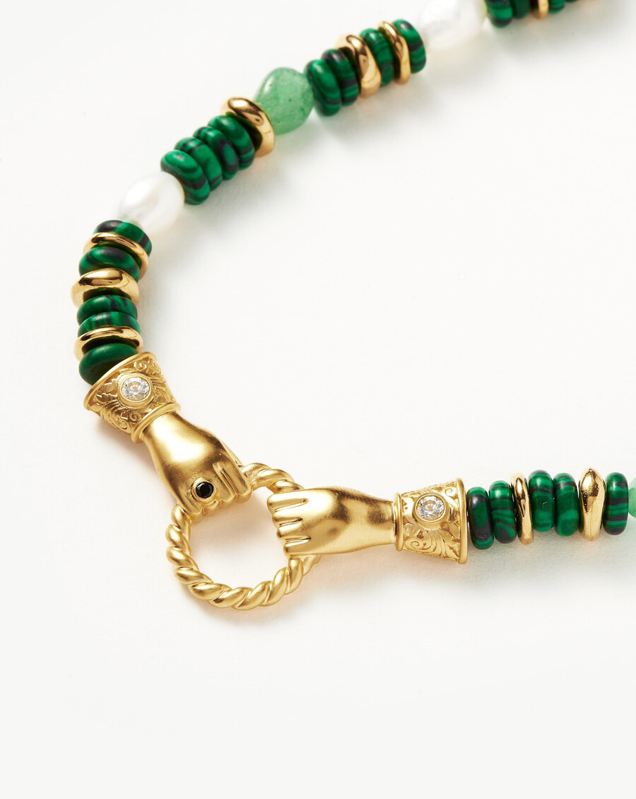 collar de piedras preciosas con cuentas gruesas en buenas manos de harris reed