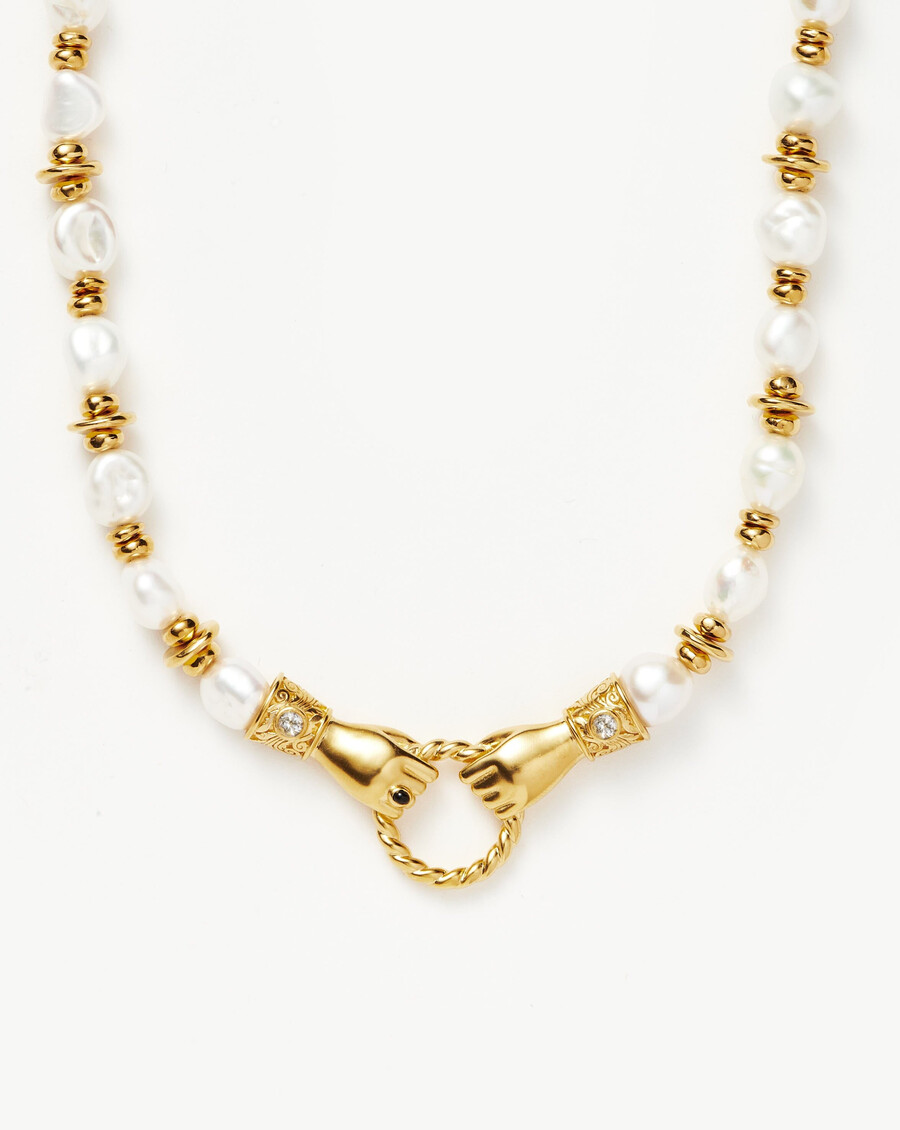 collar de perlas y gemas con cuentas gruesas de harris reed en buenas manos