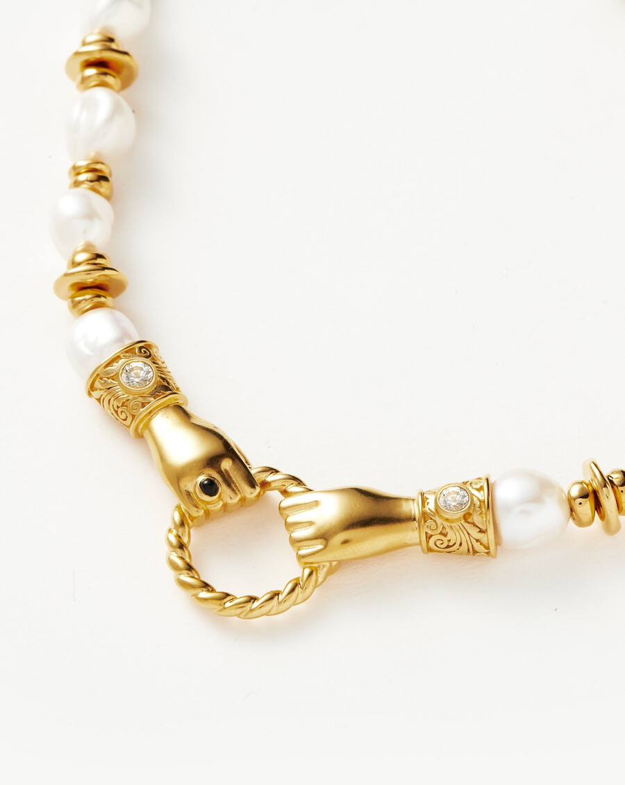 collar de perlas y gemas con cuentas gruesas de harris reed en buenas manos