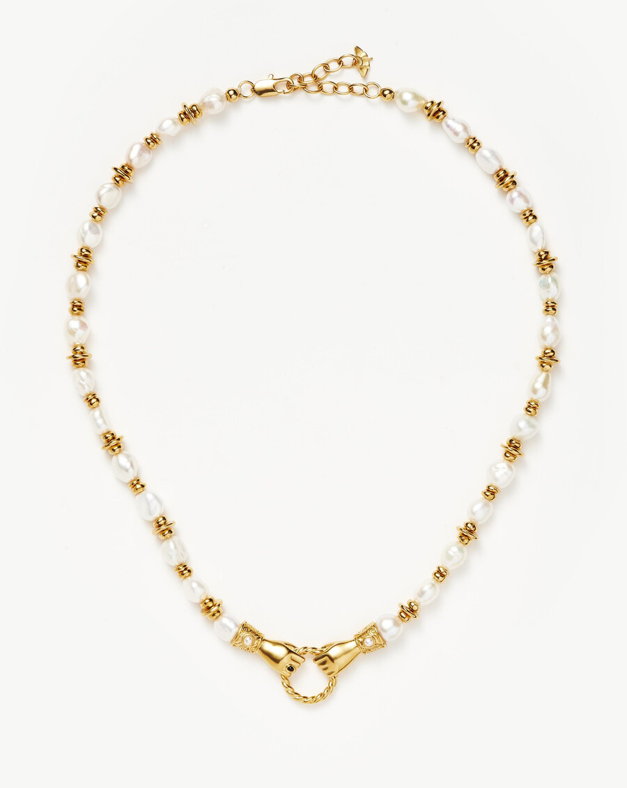 collar de perlas y gemas con cuentas gruesas de harris reed en buenas manos