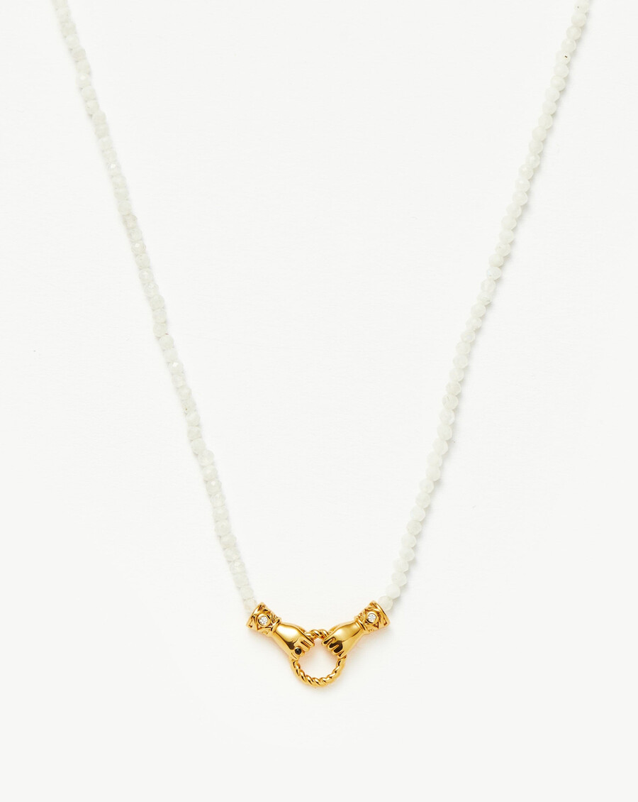 collar de mini cuentas con piedras preciosas en buenas manos de harris reed
