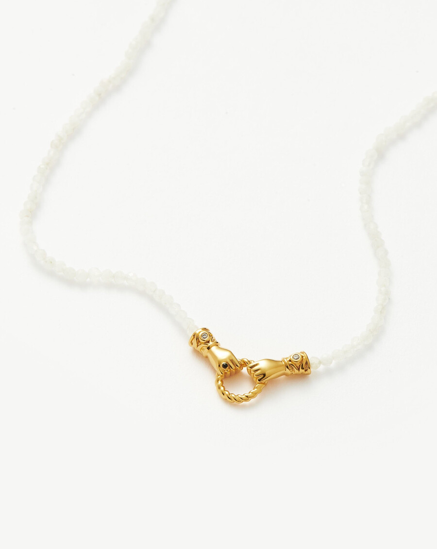 collar de mini cuentas con piedras preciosas en buenas manos de harris reed