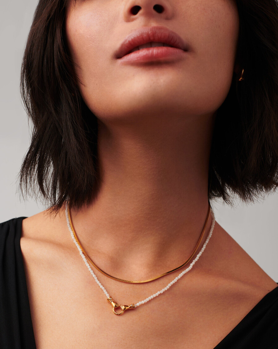 collar de mini cuentas con piedras preciosas en buenas manos de harris reed
