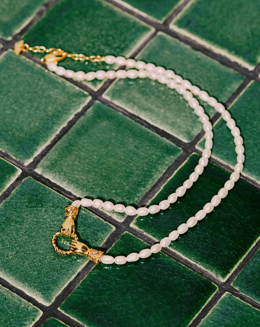 collar con colgante de perla harris reed en buenas manos