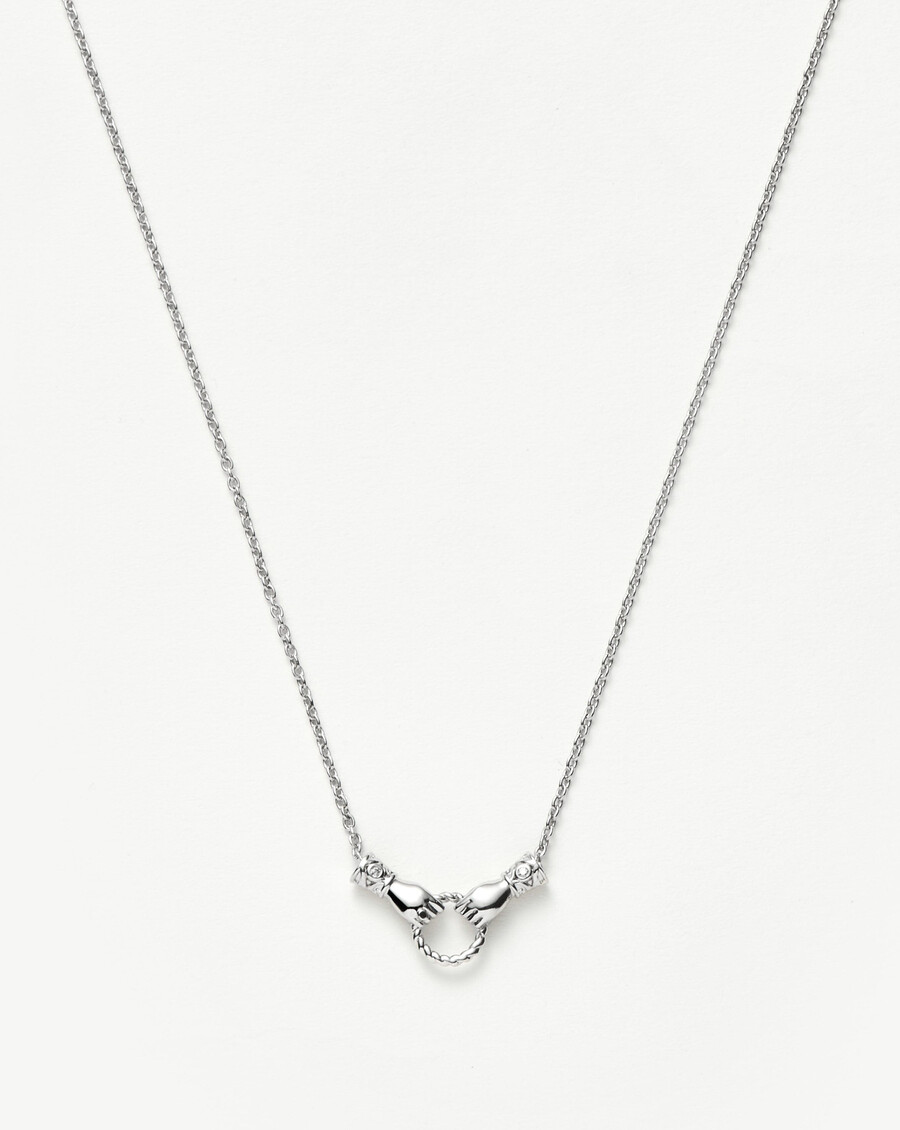 collar deslizante de plata con mini colgante en buenas manos de harris reed