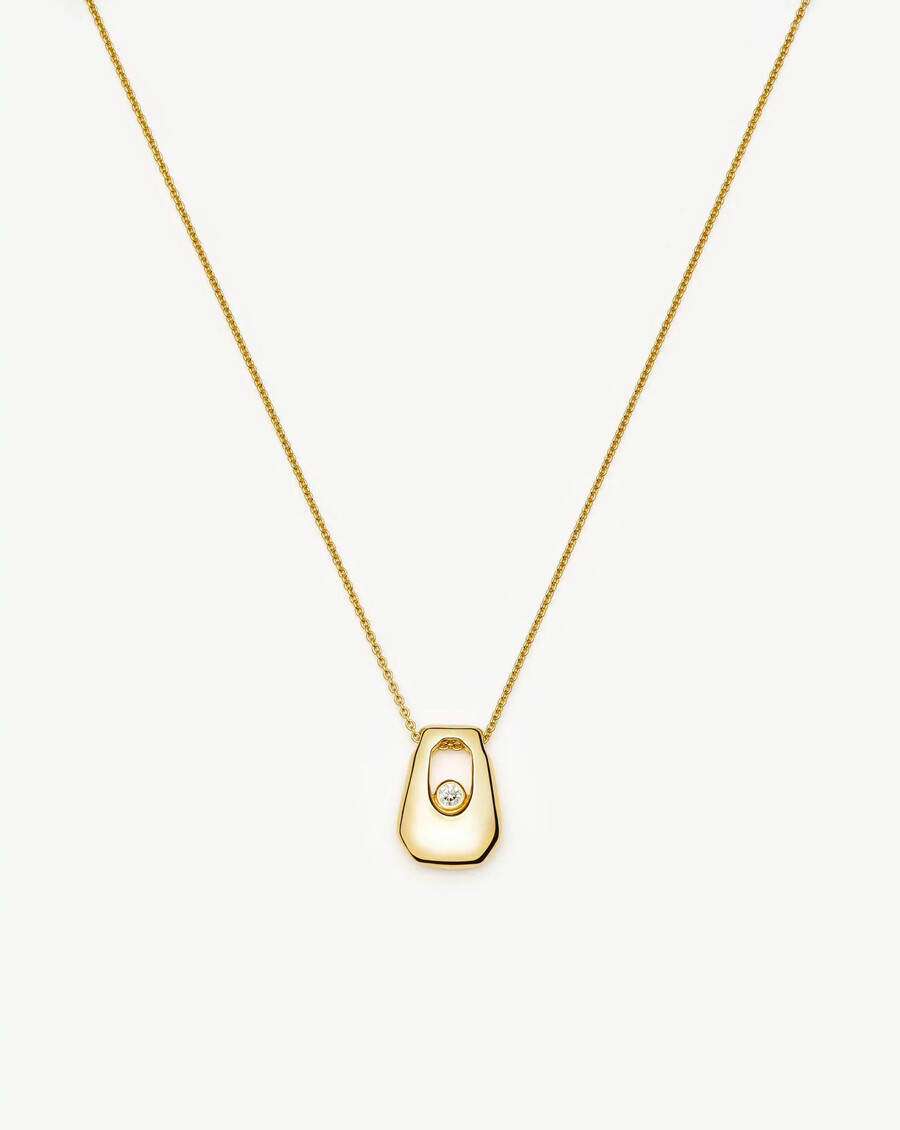 collar con colgante arco de lucy williams - oro