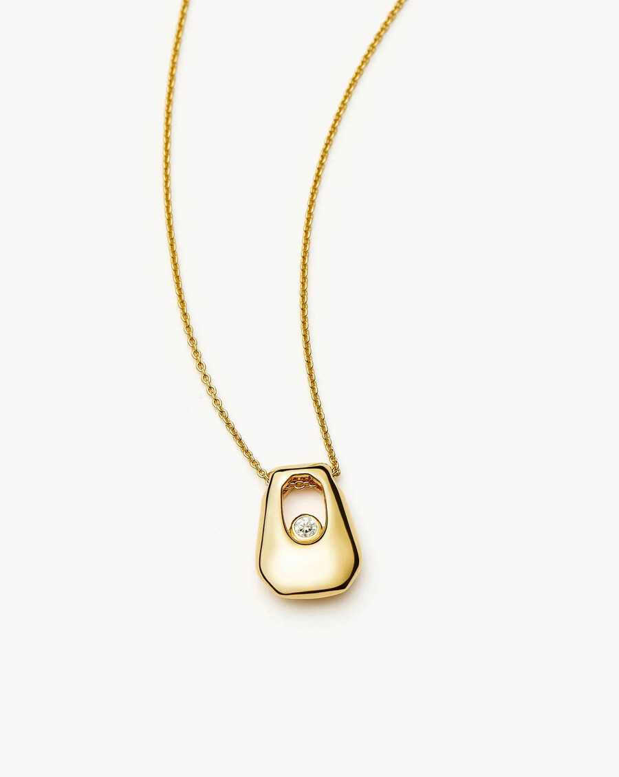 collar con colgante arco de lucy williams - oro
