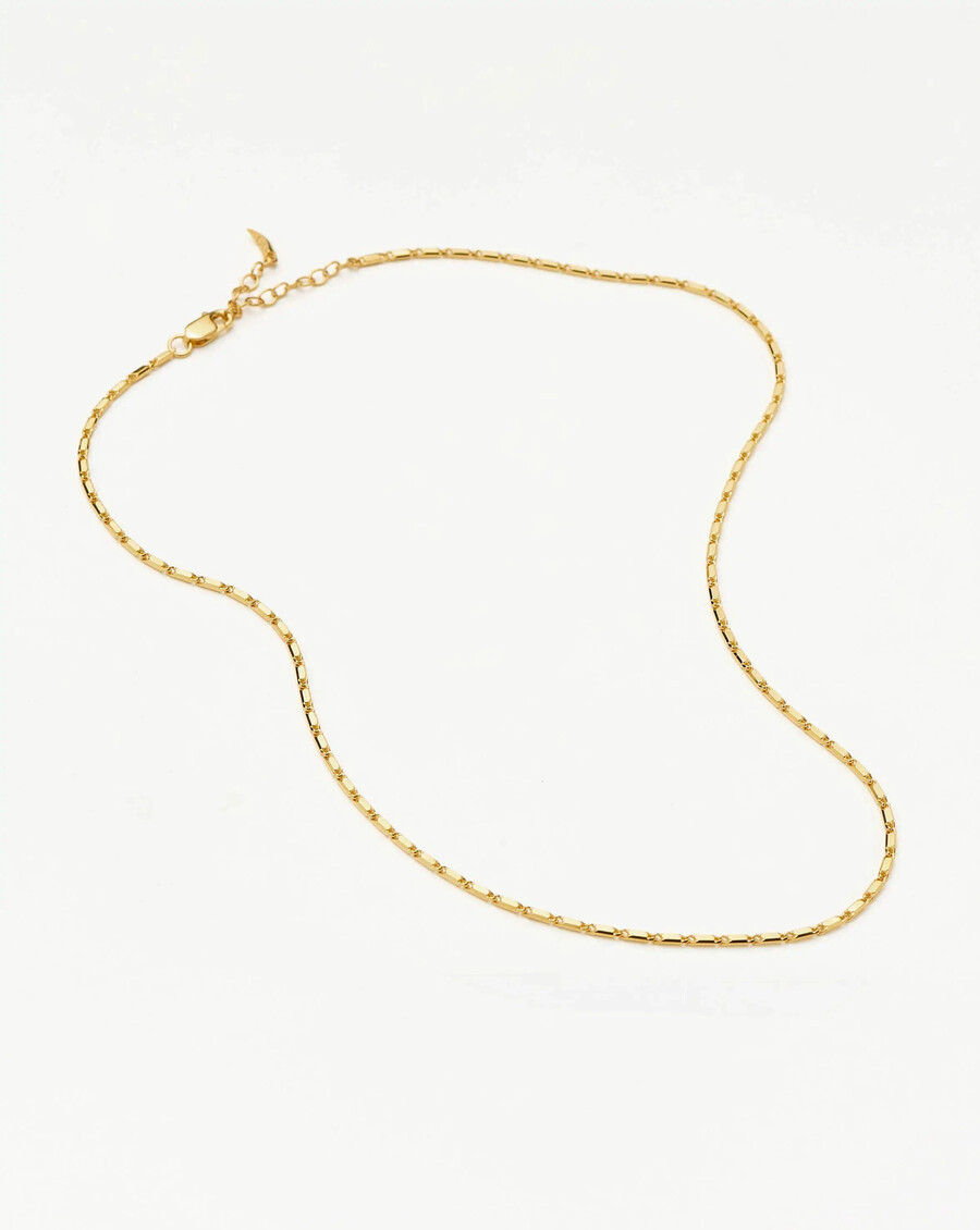 collar de cadena de eslabones horizon de lucy williams - oro