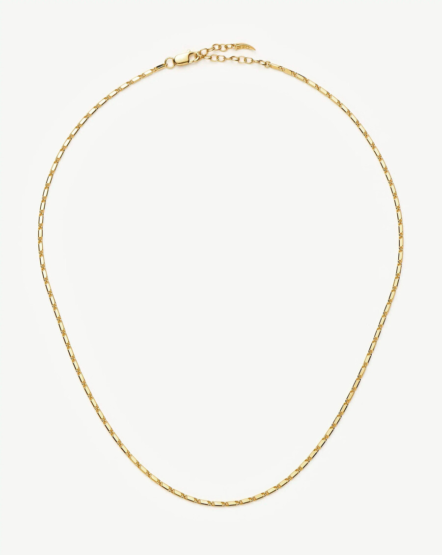 collar de cadena de eslabones horizon de lucy williams - oro