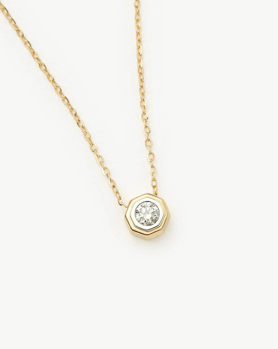 collar con colgante de diamantes finos de lucy williams