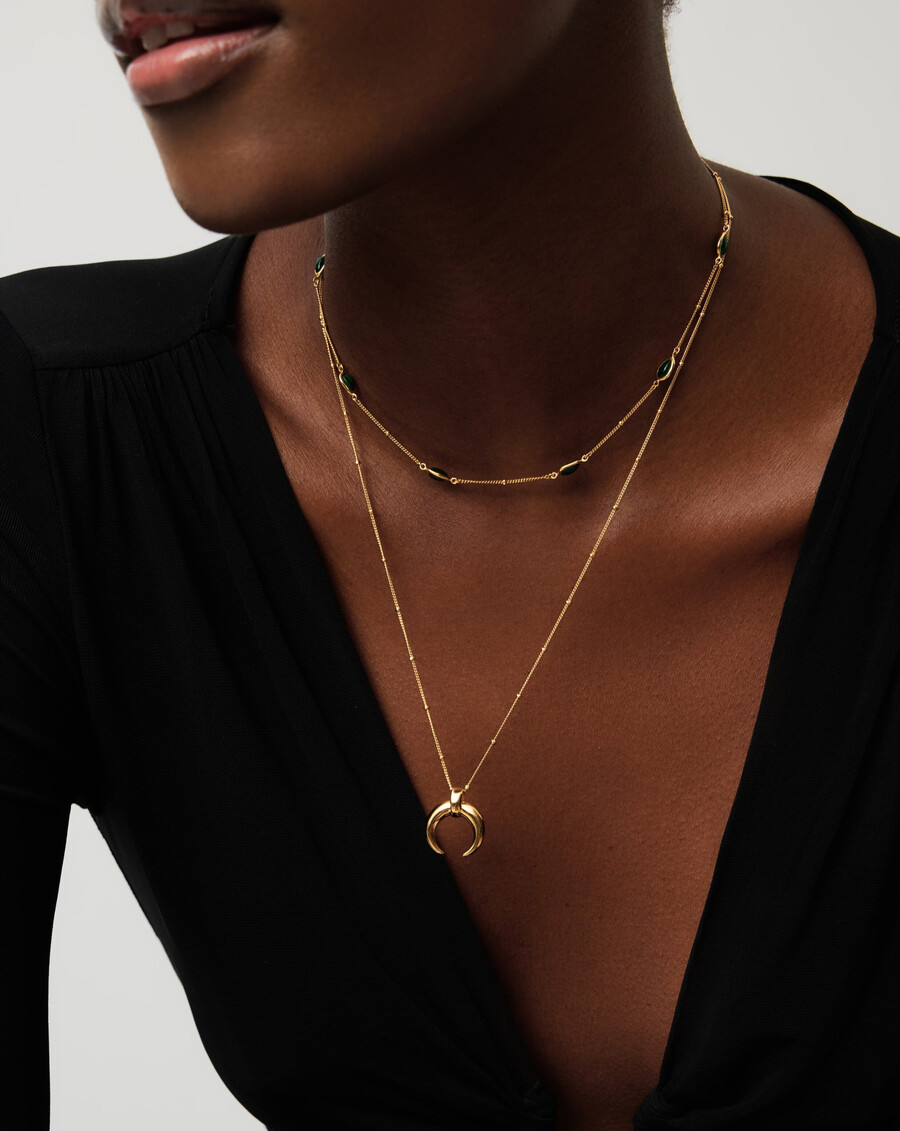 collar con colgante de cuerno grande de lucy williams