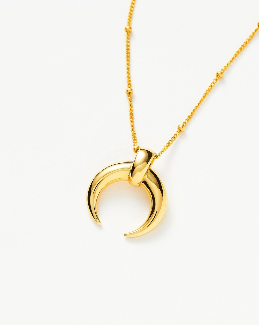 collar con colgante de cuerno grande de lucy williams