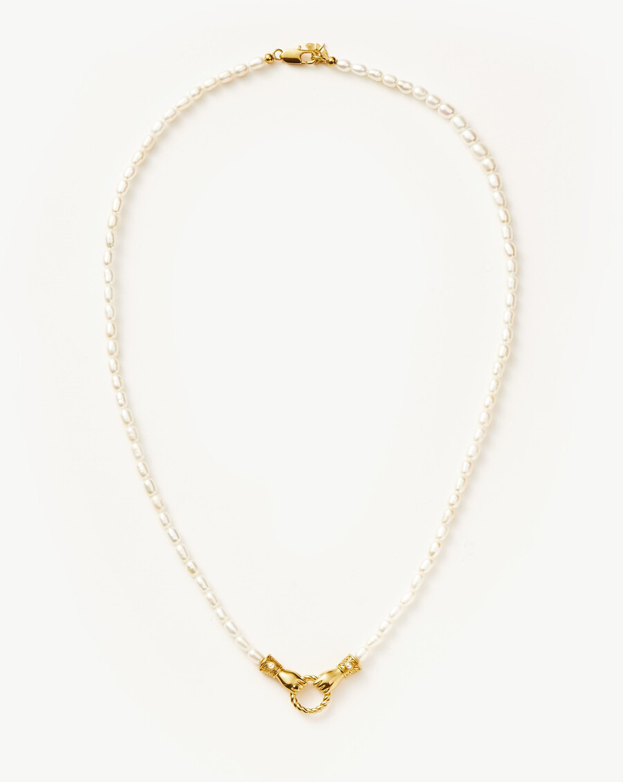 collar de oro con colgante de perla harris reed medium in good hands
