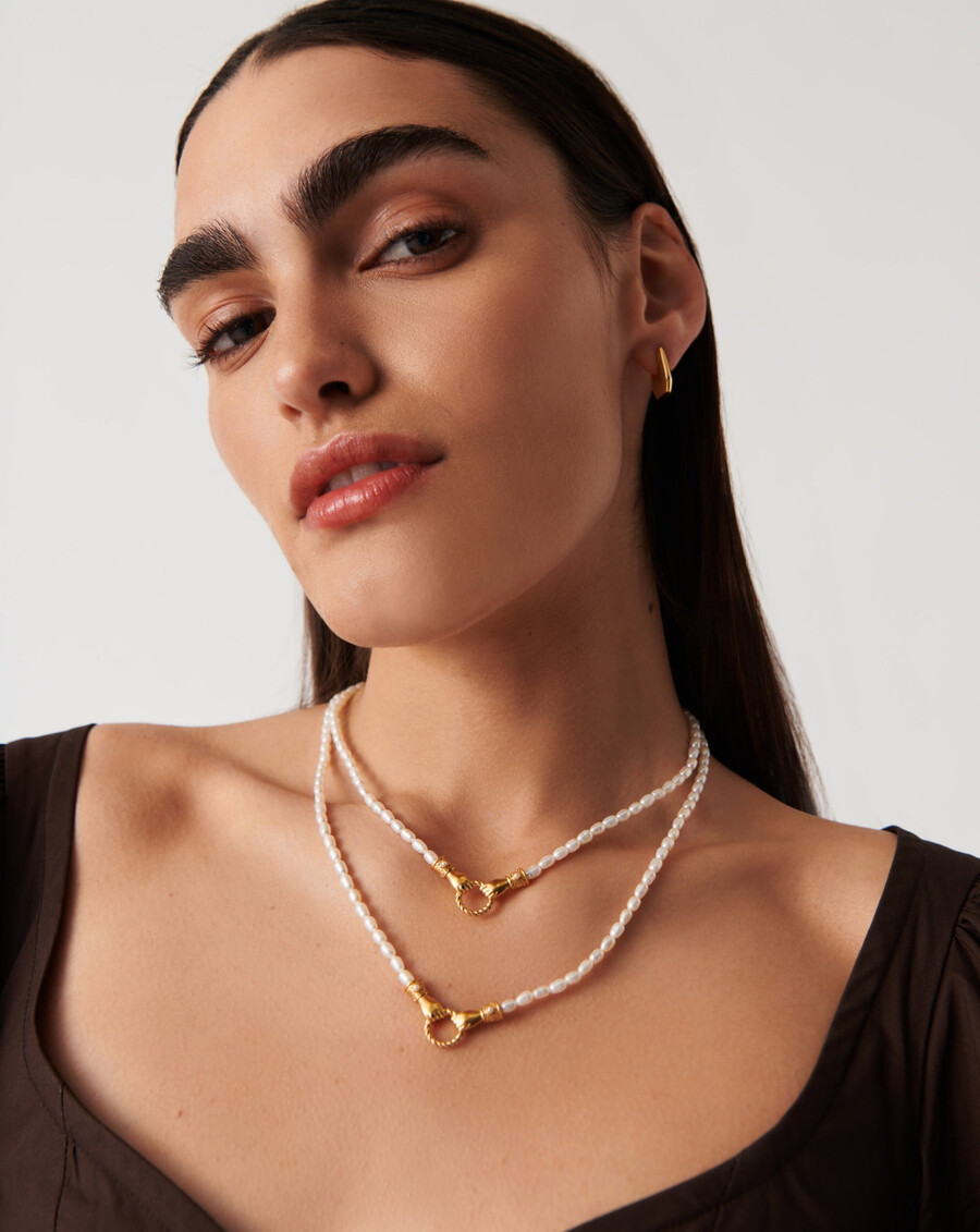 collar de oro con colgante de perla harris reed medium in good hands