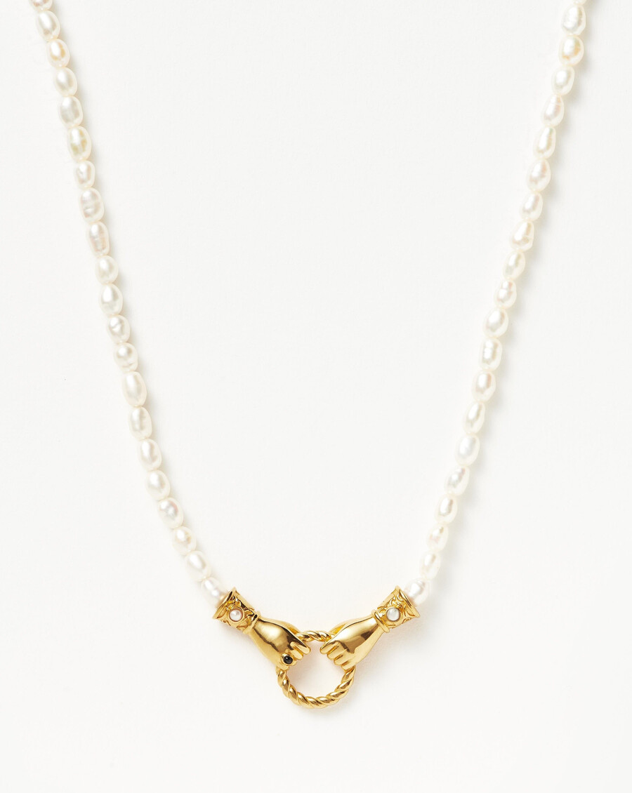 collar de oro con colgante de perla harris reed medium in good hands