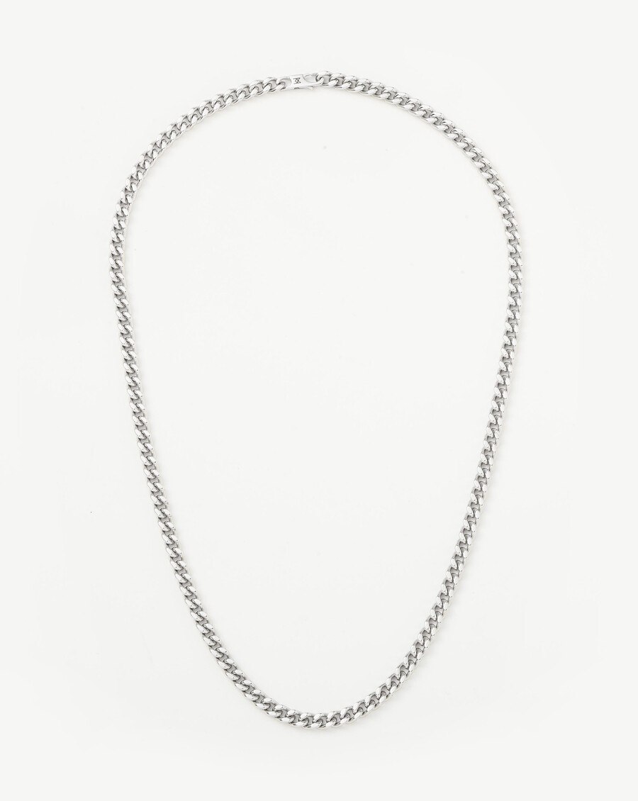 collar de cadena plana para hombre