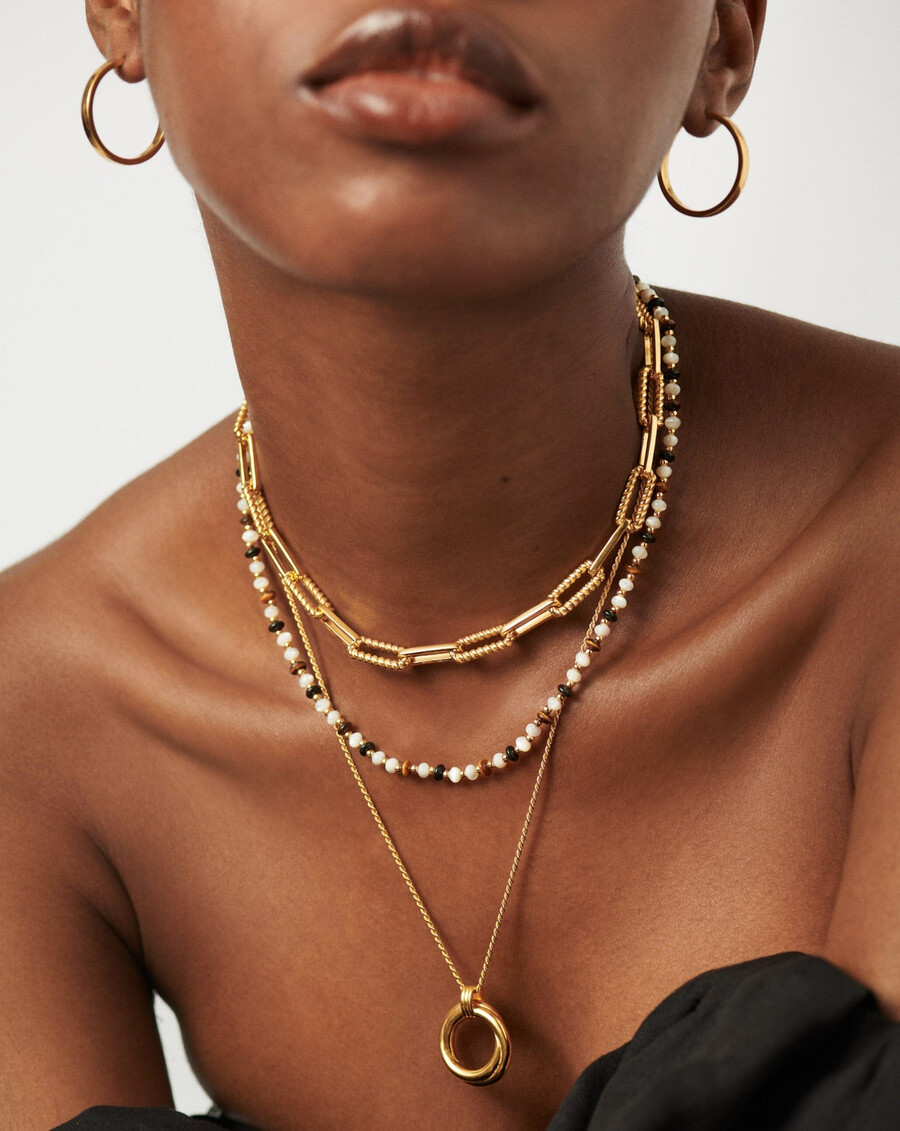 collar de perlas y piedras preciosas savi