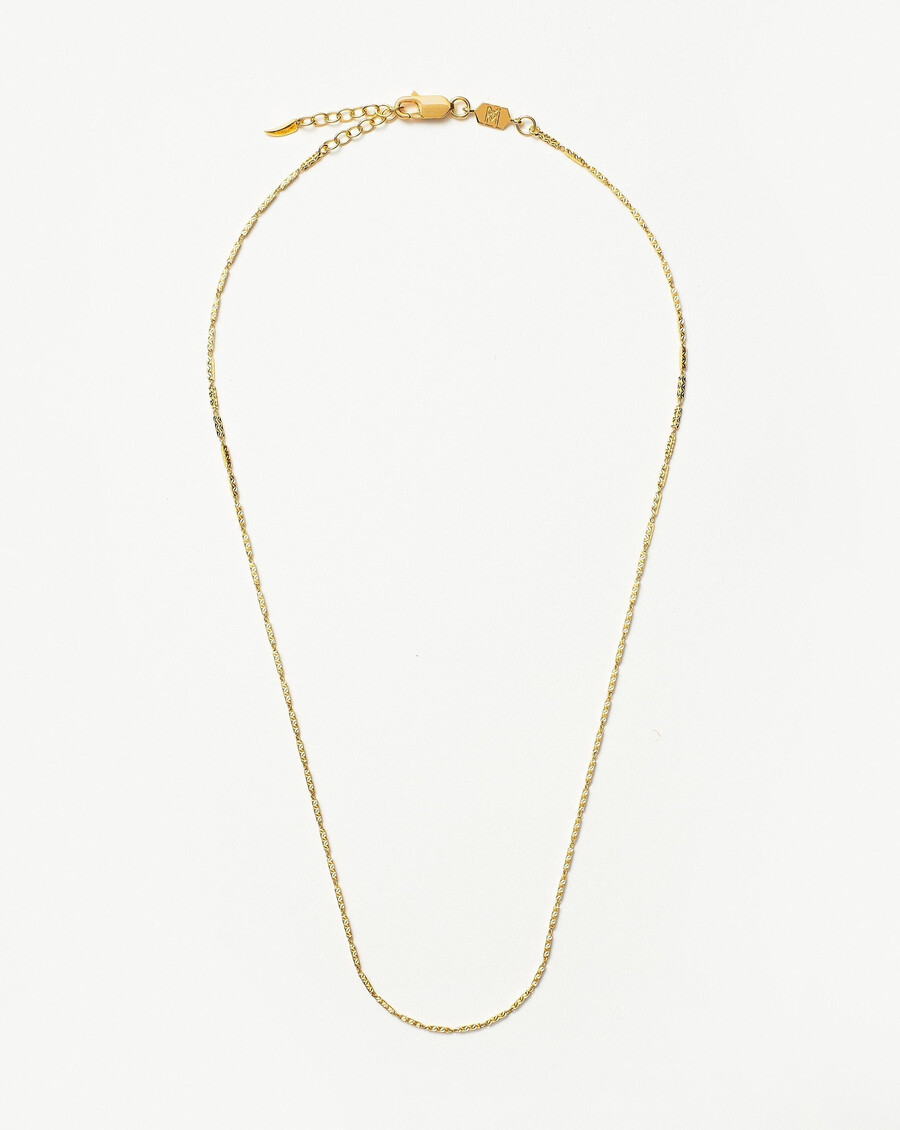 collar de cadena de eslabones texturizados savi
