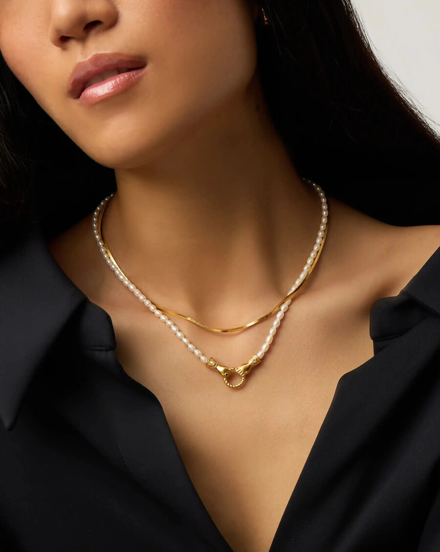 conjunto de collar de cadena de serpiente y caña harris de lucy williams