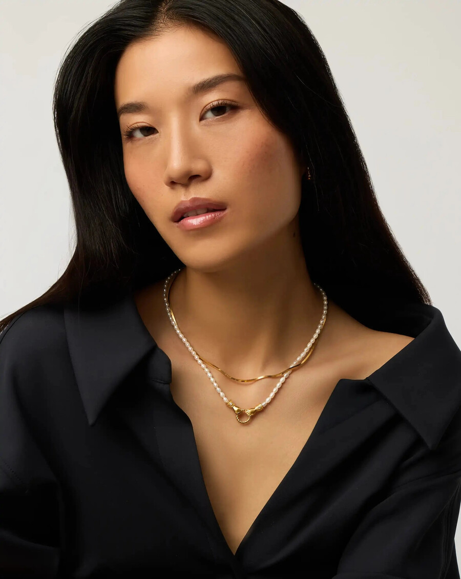 conjunto de collar de cadena de serpiente y caña harris de lucy williams