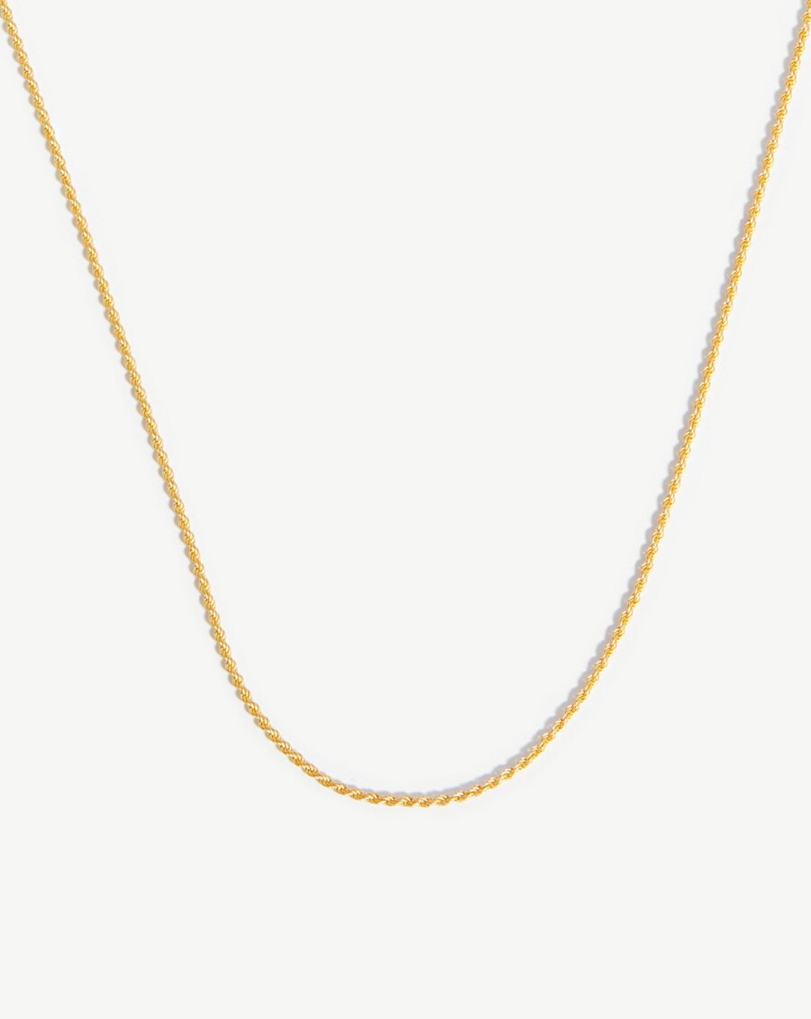 collar de cadena mediana - oro vermeil de 18 quilates