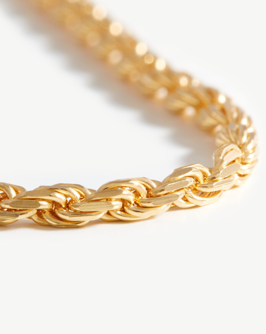 collar de cadena mediana - oro vermeil de 18 quilates