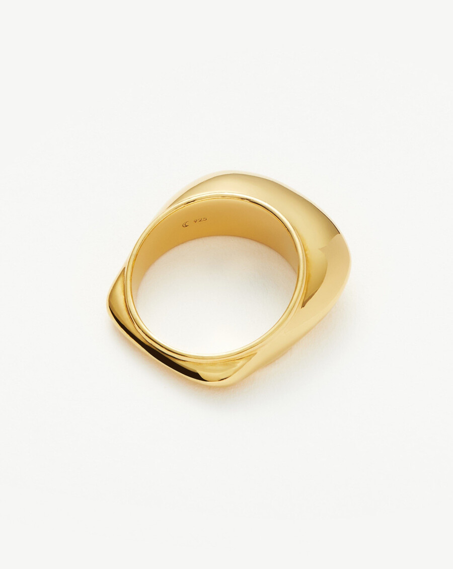 anillo apilable hera dome - oro missoma ee. uu.