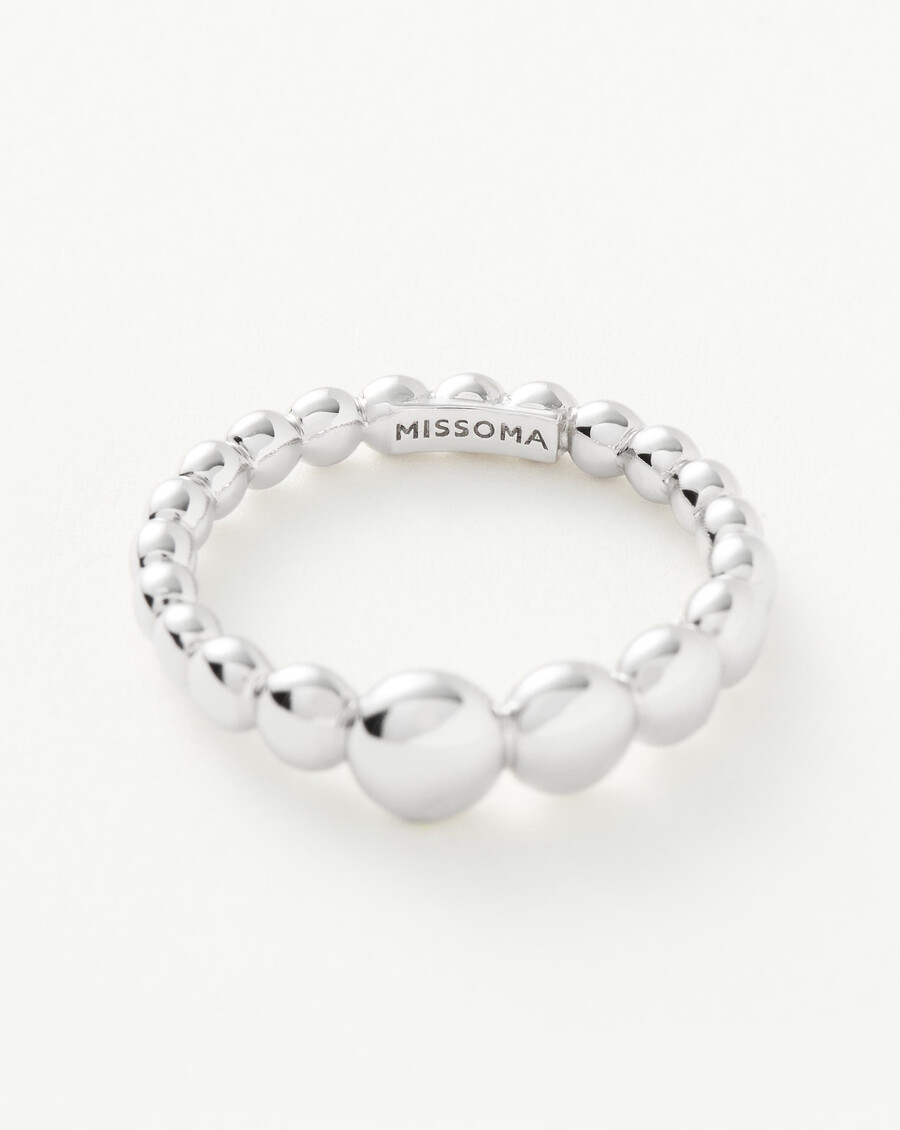 anillo apilable con cuentas