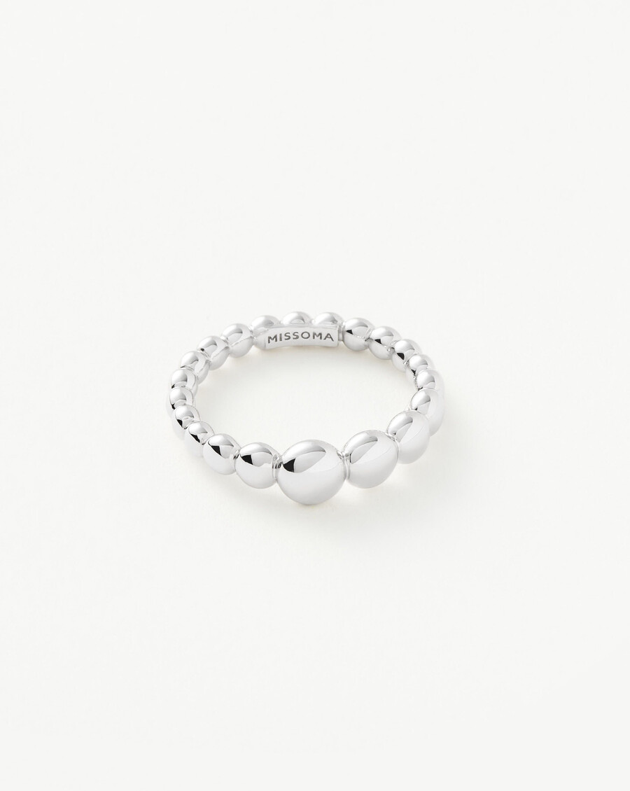 anillo apilable con cuentas