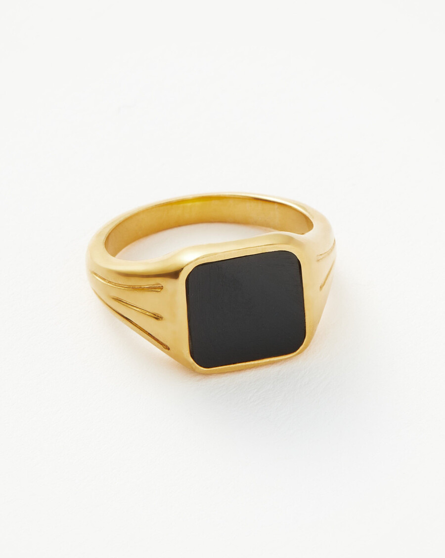 anillo de sello cuadrado de lucy williams