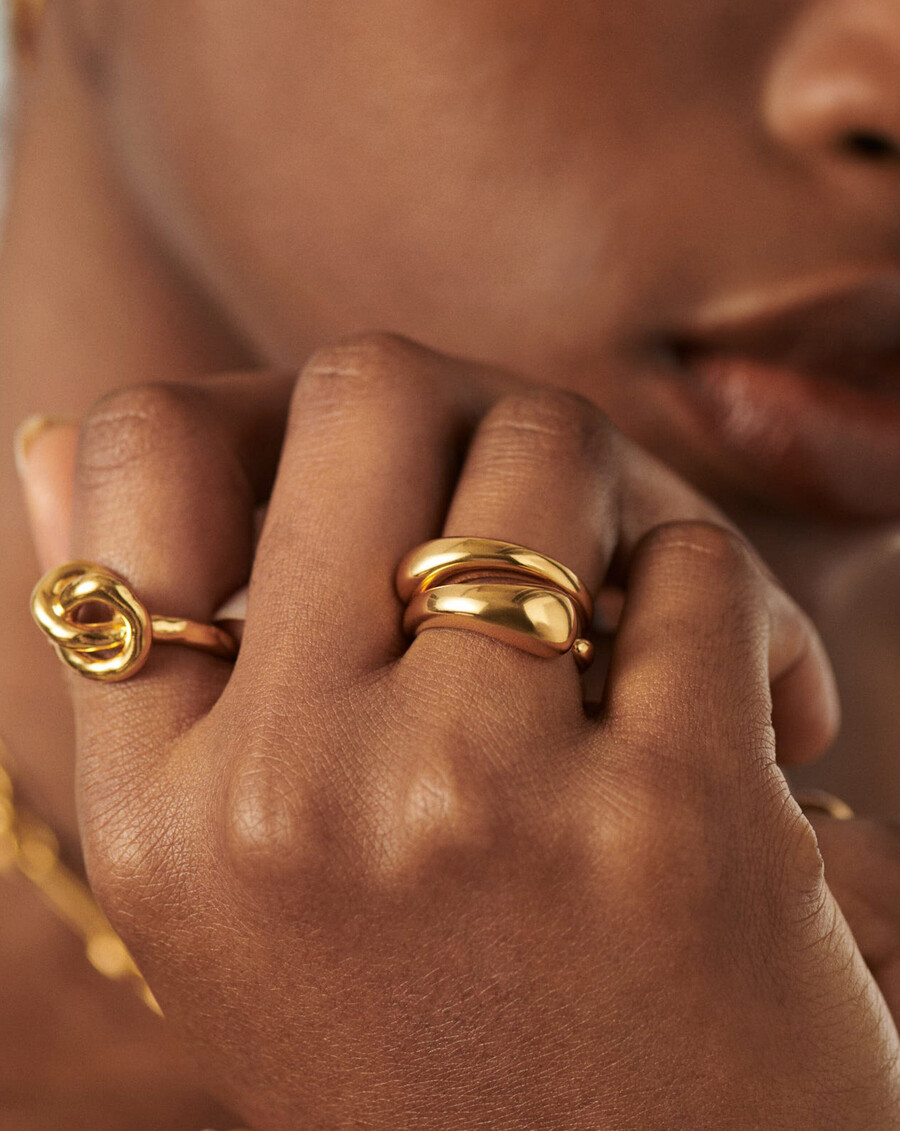 juego de anillos de apilamiento doble fundidos