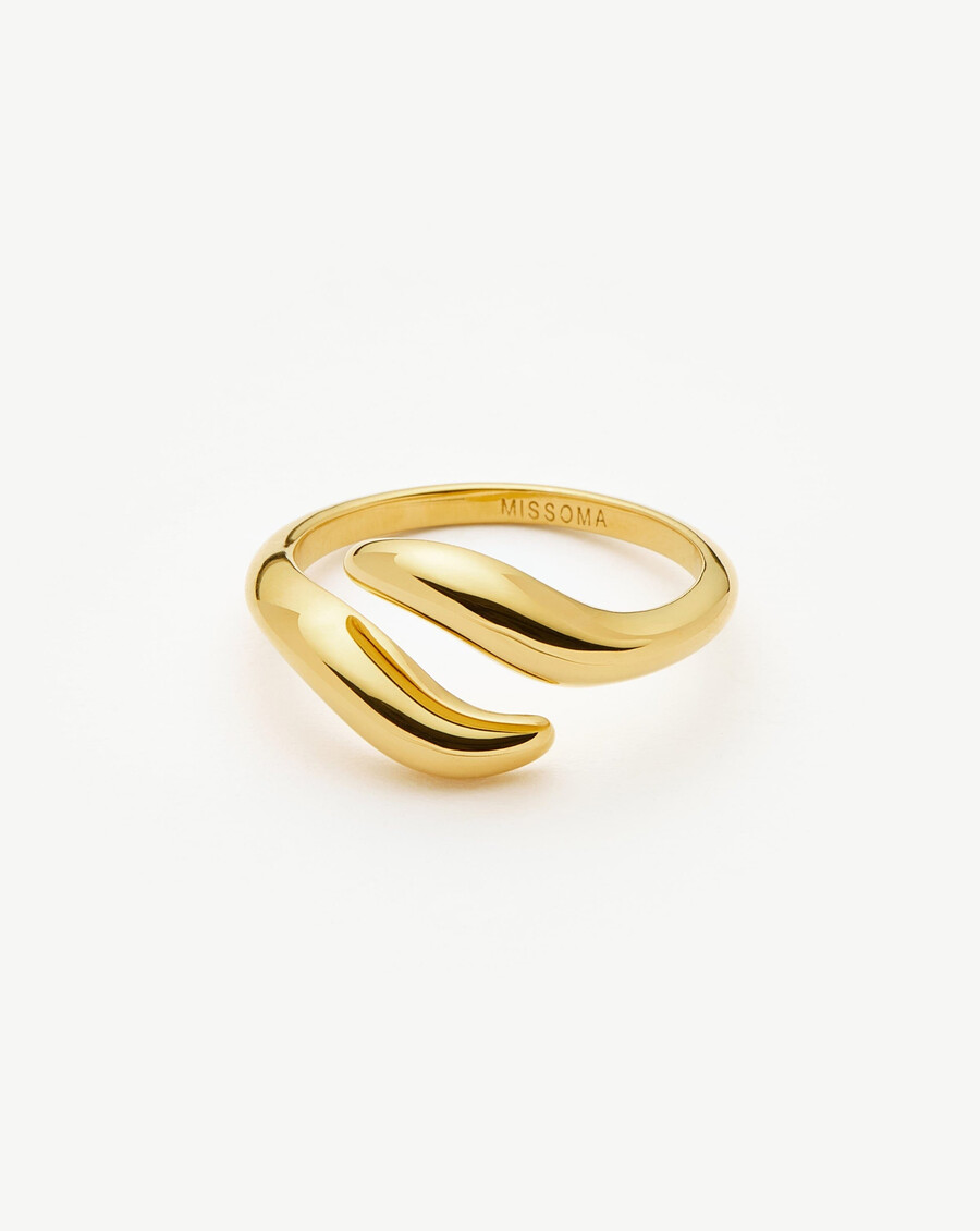 anillo abierto savi signature - oro