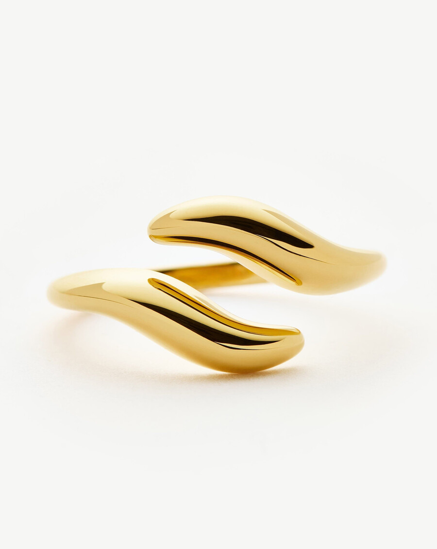 anillo abierto savi signature - oro