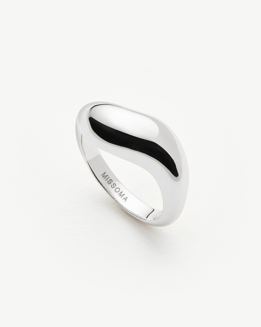 anillo apilable savi signature - plata de ley