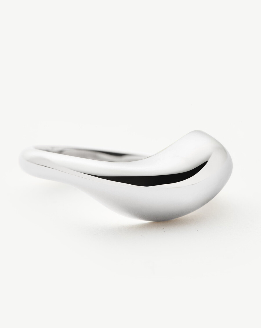 anillo apilable savi signature - plata de ley